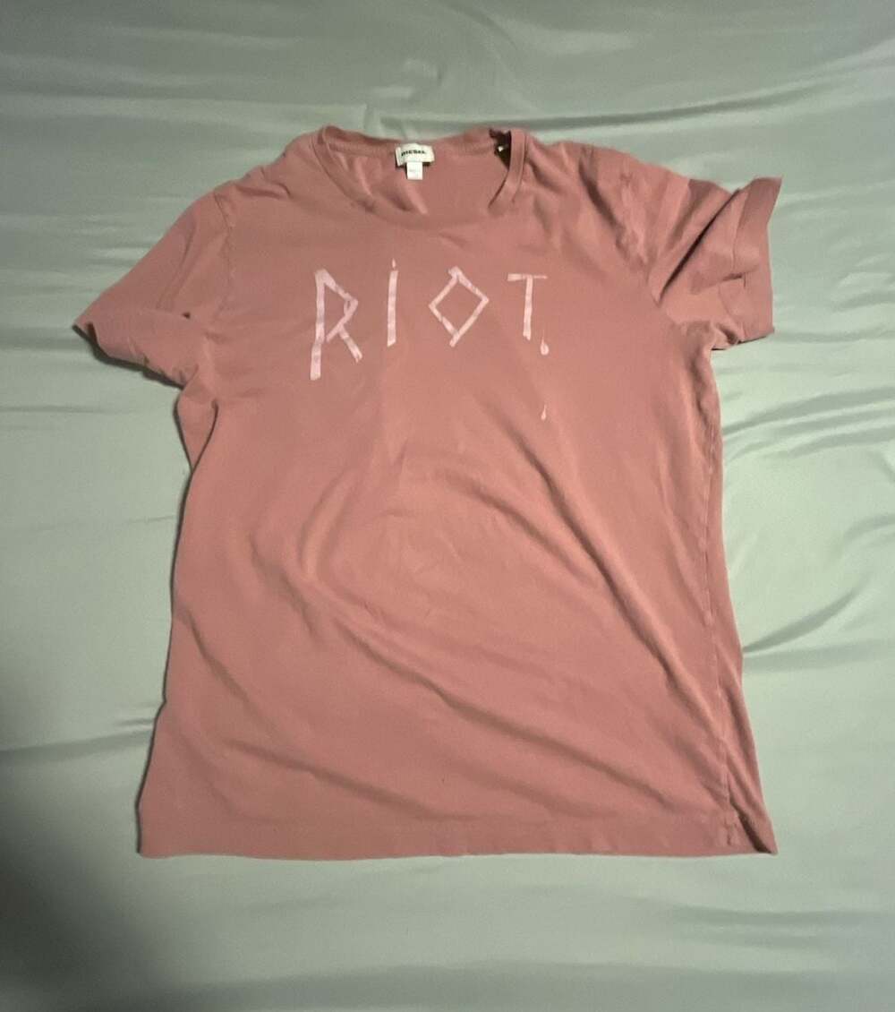 Diesel Pink Riot Graphic T-Shirt